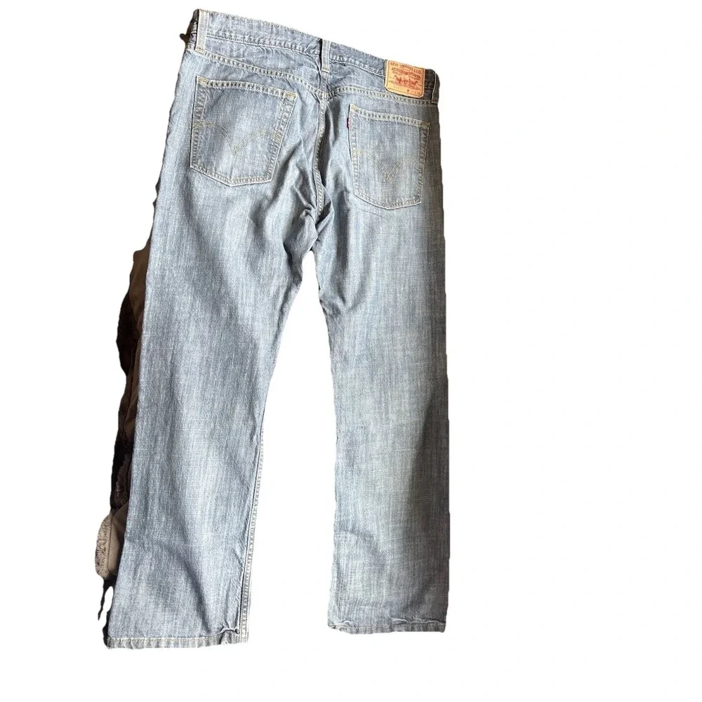 Levi‎ Strauss 514 Slim Straight Jeans Mens 36x30 Blue Denim Cotton